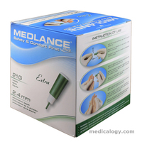 jual Medilance Plus Extra 21G/2.4 mm Lancet Alat Cek Darah