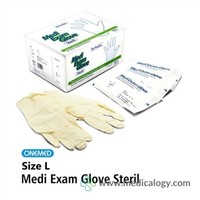 jual Sarung Tangan Medi Exam Glove Sterile OneMed Box isi 50 Pasang Size L
