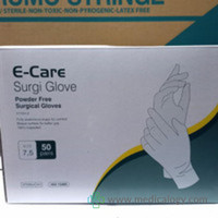 jual Sarung Tangan Steril Powder Free E - Care Surgi Glove 7.5 E-Care