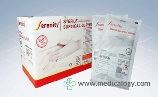 jual SERENITY Sterile Surgical Gloves Box 50 Psg Fr.6.5