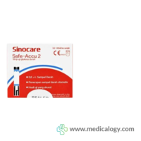 jual Strip Cek Gula Darah Sinocare Safe Accu-2 Kit isi 50 Pcs Strip