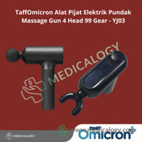 jual TaffOmicron Alat Pijat Elektrik Pundak Punggung Massage Gun 4 Head - YJ03