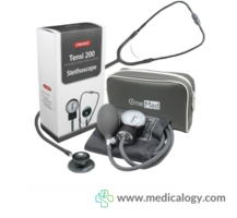 jual Tensimeter Aneroid 200 Manual Jarum + Stetoskop Warna Abu2 Onemed