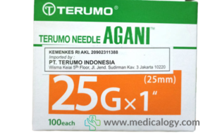 jual Terumo Agani Needle 25G x 25mm Per Box isi 100 pcs