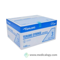 jual Terumo Spuit T-Syringe Disposable With Needle 3 CC Per Box isi 100 pcs