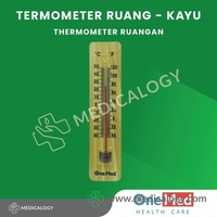Thermometer Ruang Kayu Onemed | Termometer Alat Ukur Suhu Ruangan