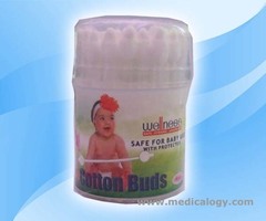 jual Wellness Cotton Buds Baby Protector Kapas 55's Cleansing Swabs