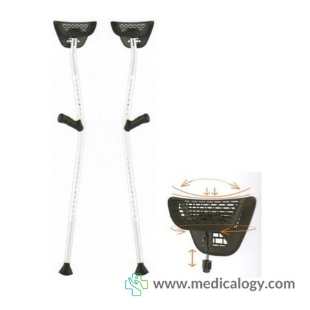 harga Tongkat Ketiak Crutch Kruk GEA YJ-C103 Premium Quality - Sepasang
