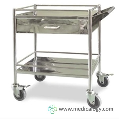 harga Trolley instrumen 2 susun 1 laci