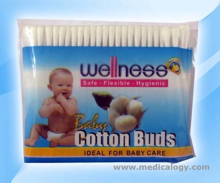 harga Wellness Cotton Buds Baby Kapas Refil 100's Cleansing Swabs