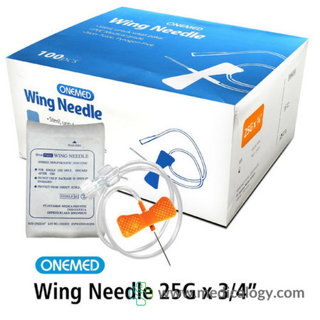 harga Wing Needle Onemed 25G Per Box isi 100 pcs